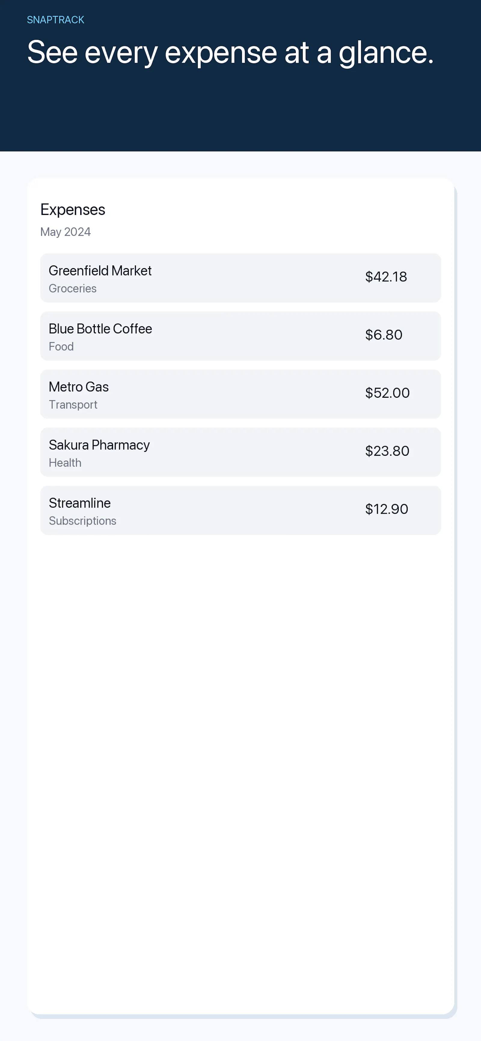 SnapTrack — Expense Tracking for Travel screenshot 2