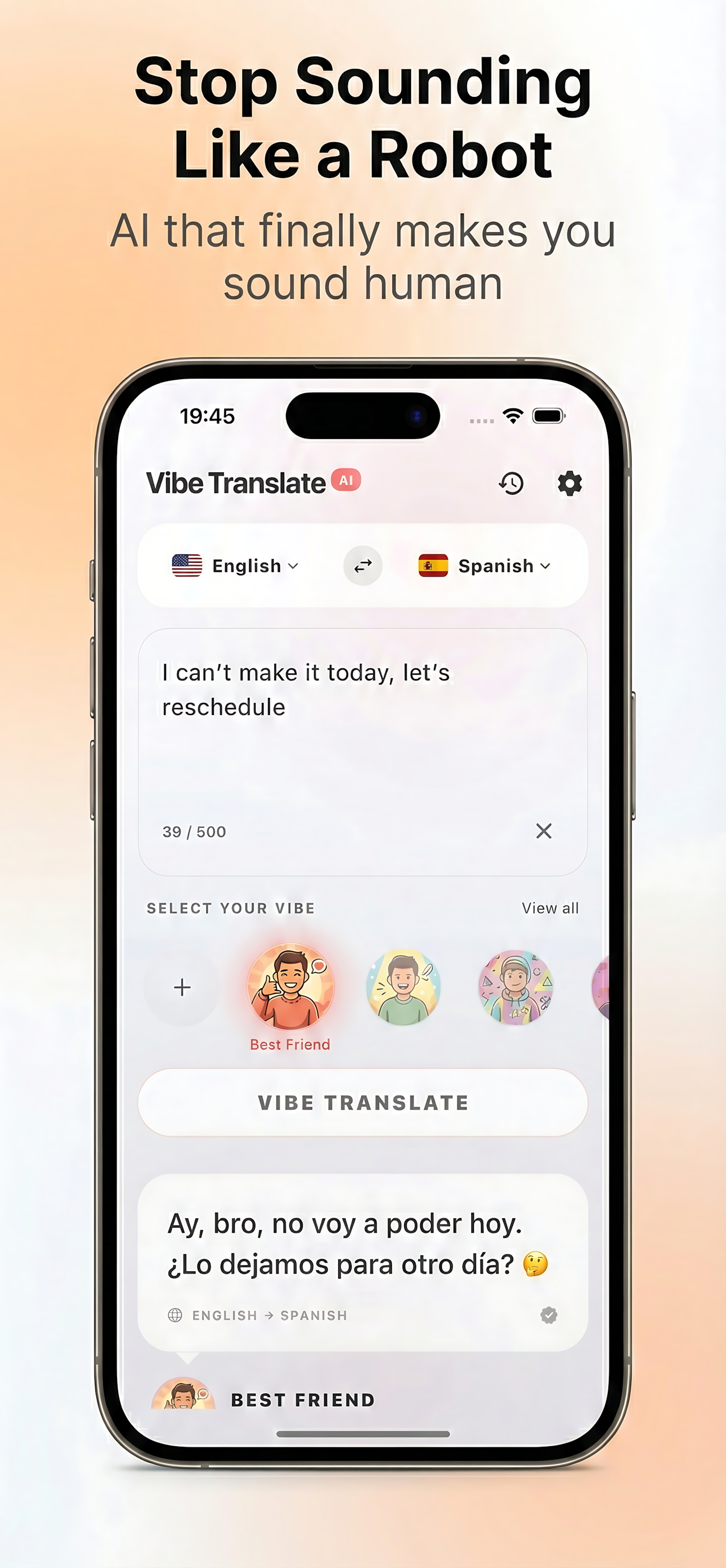 Vibe Translate AI - Translate & Rephrase gallery image