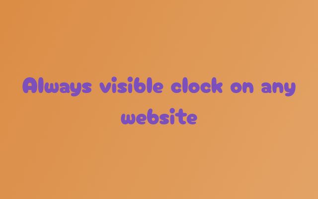 Floating Clock gallery image