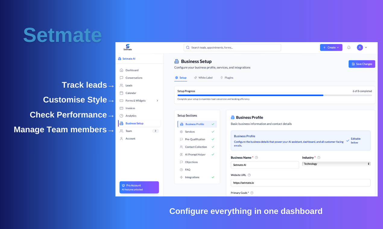 Setmate - Screenshot 3 showing product features and functionality
