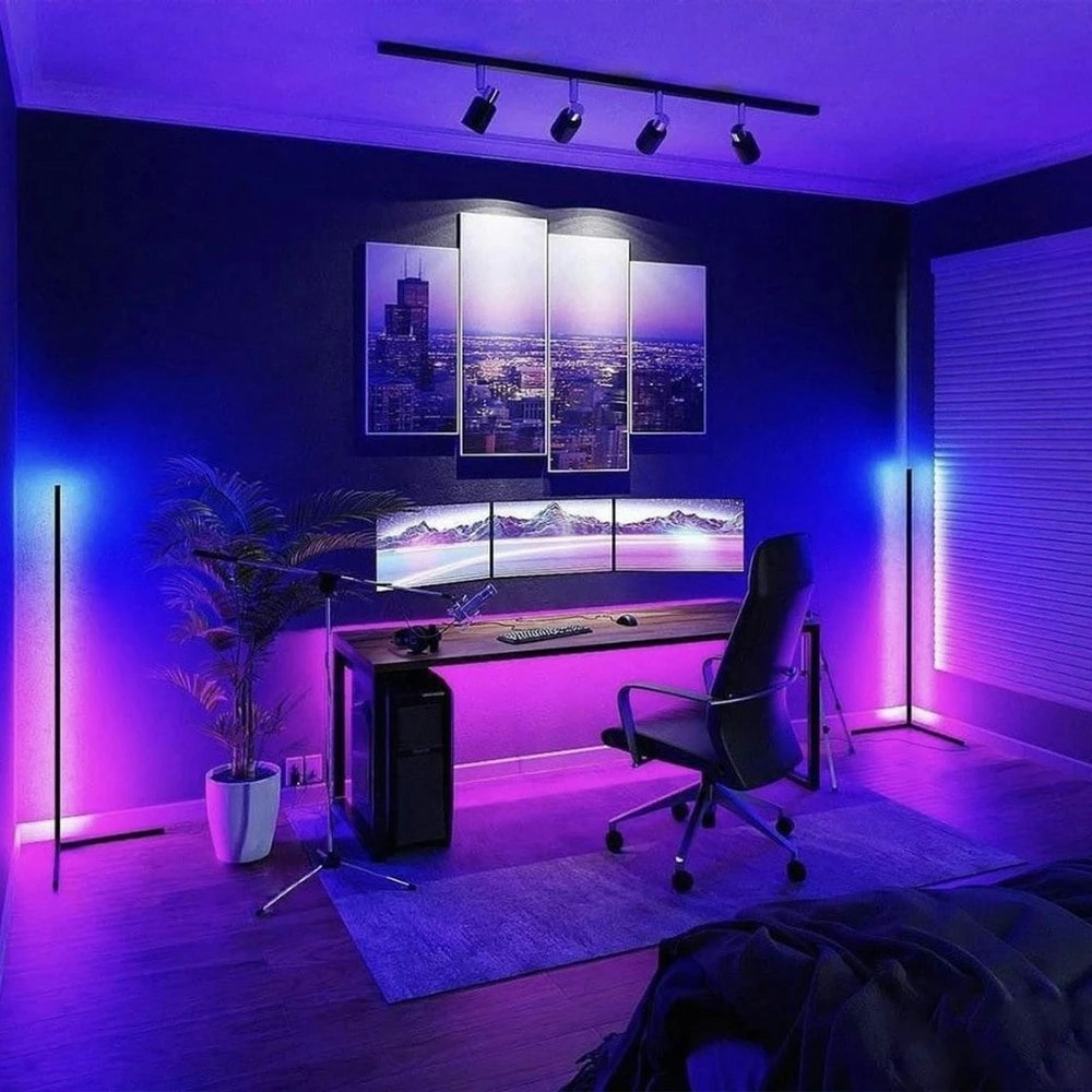 Nuove lampade per pavimento ad angolo a LED