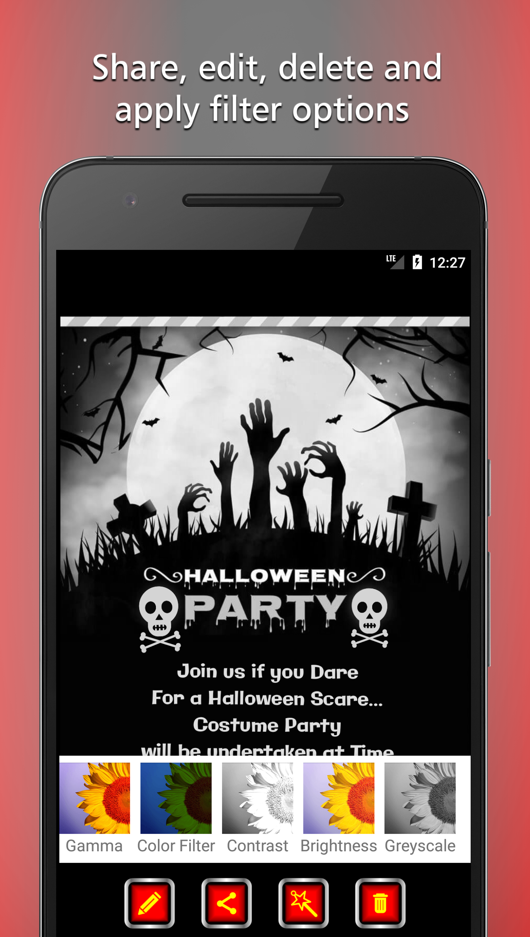 halloween Party invitation Card Maker gallery image