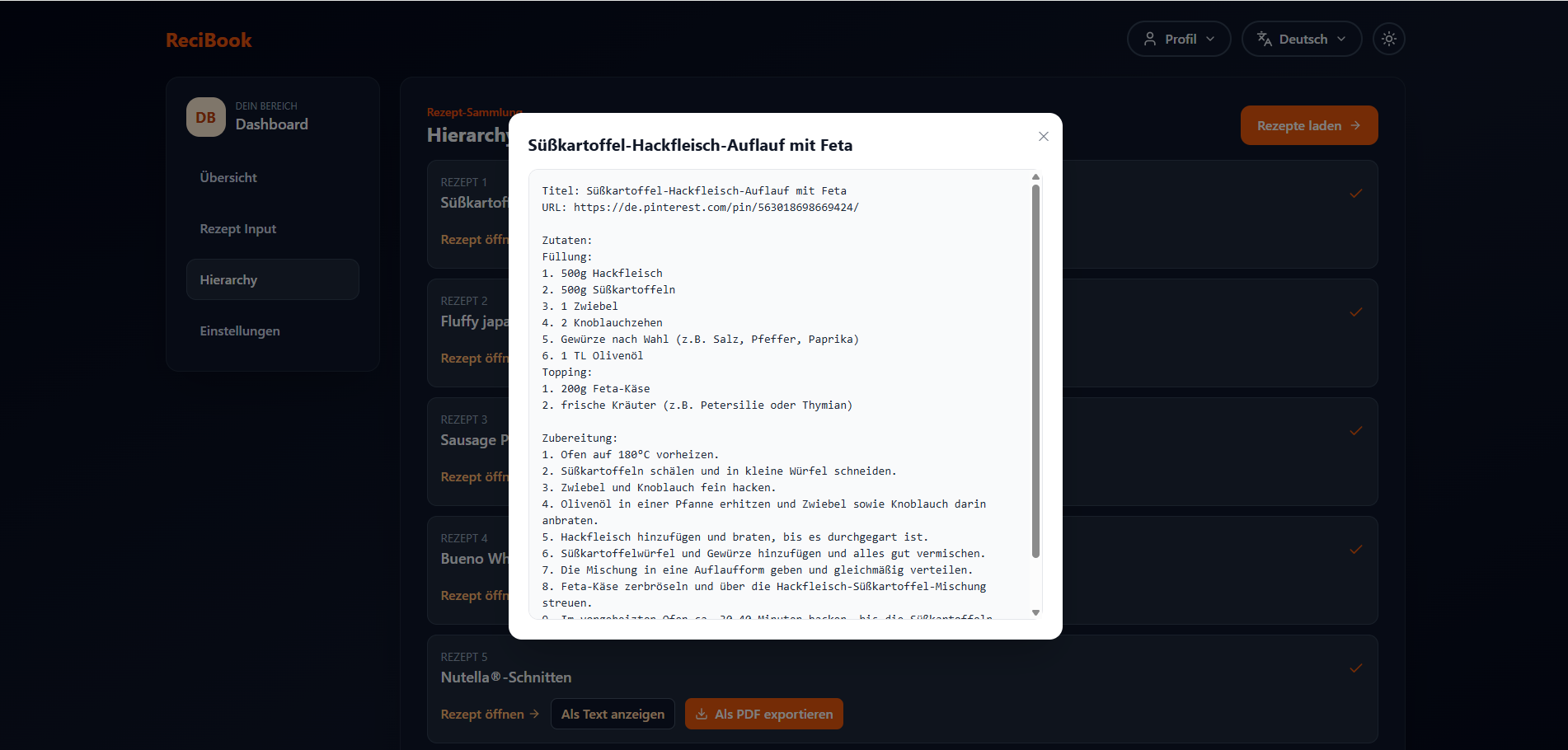 ReciBook gallery image