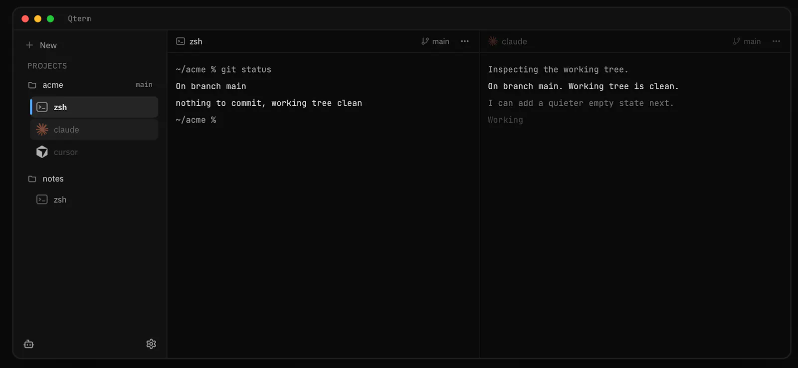 Qterm screenshot 2