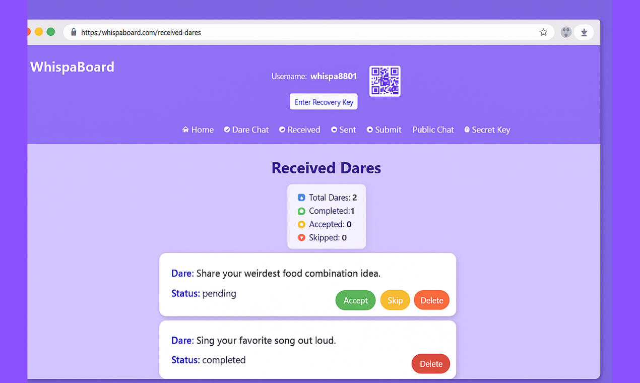 Média Wispaboard - L'application Social Dare qui défie vos amis 2