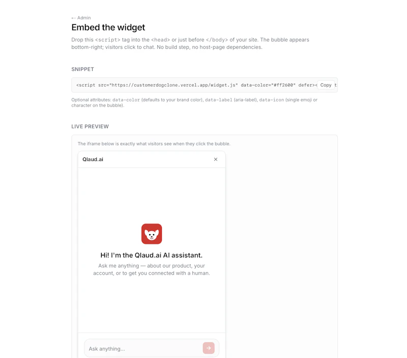 CustomerDog — Customer Support Agent screenshot 5