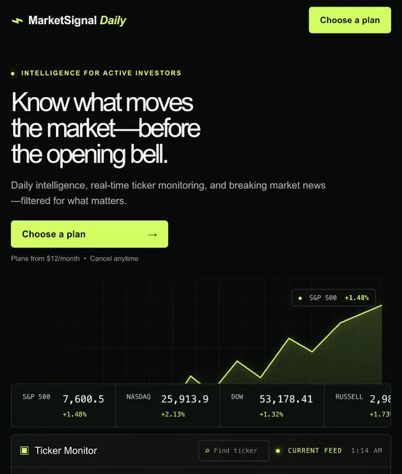 MarketSignal Daily screenshot 1