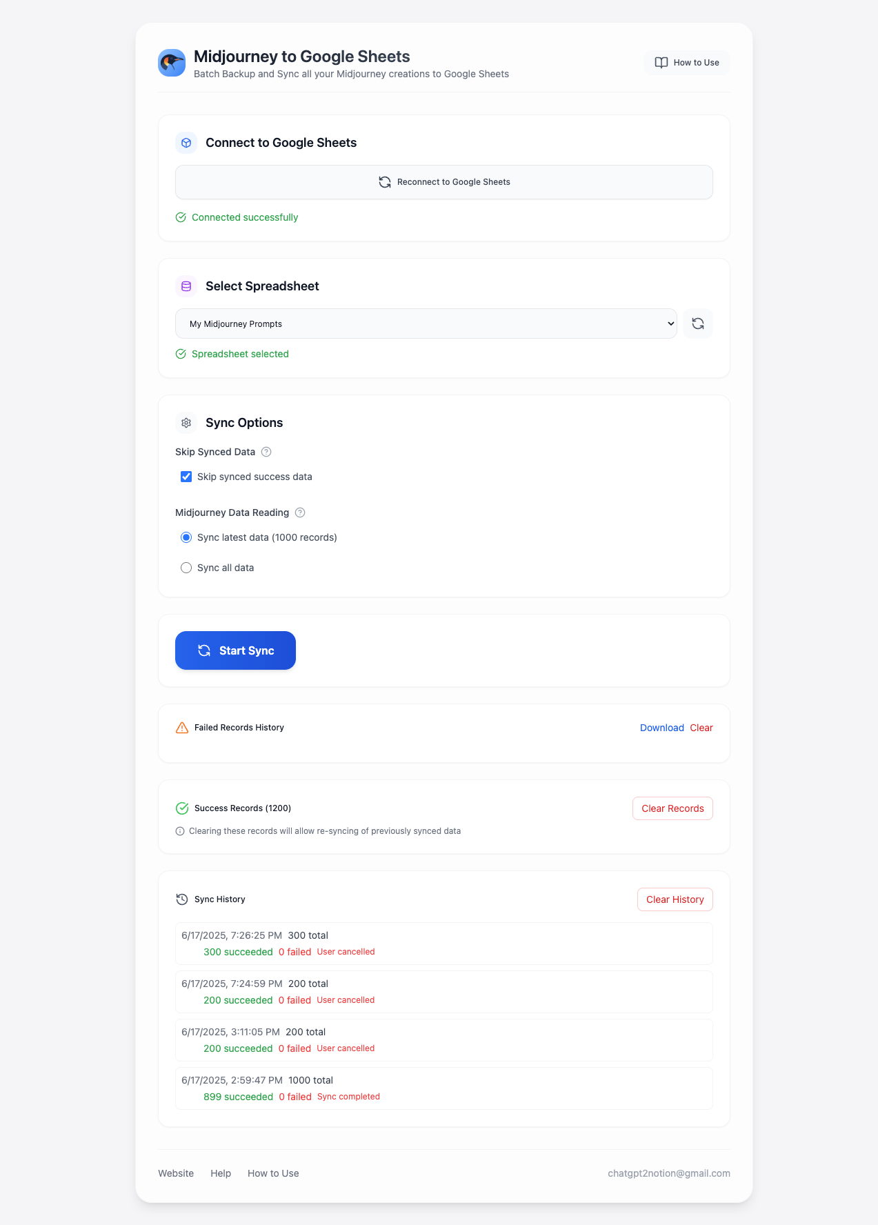 Midjourney to Google Sheets - Резервное копирование всех подсказок Midjourney для Google Sheets мгновенно медиа 5
