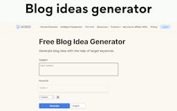 Blog idea generator media 1