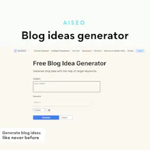 Blog idea generator gallery image