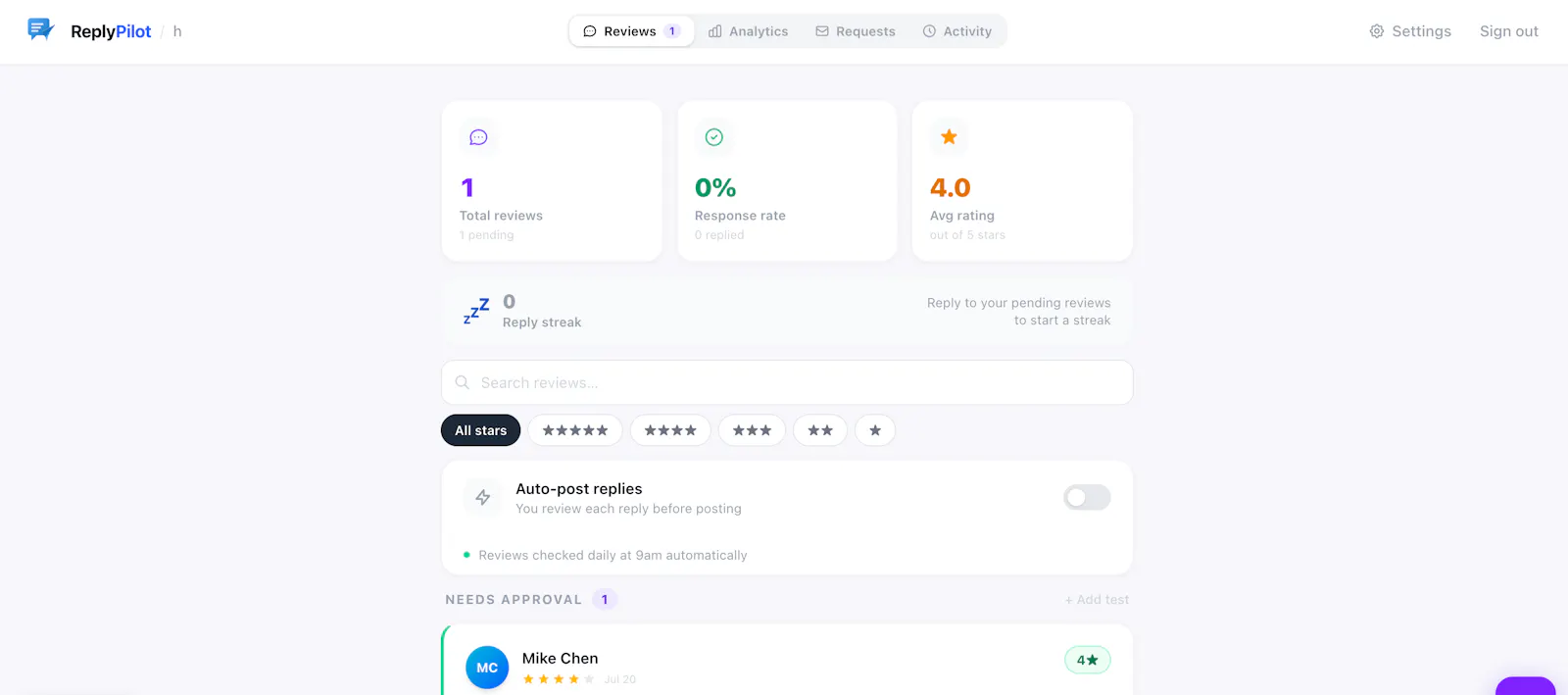 ReplyPilot screenshot 1