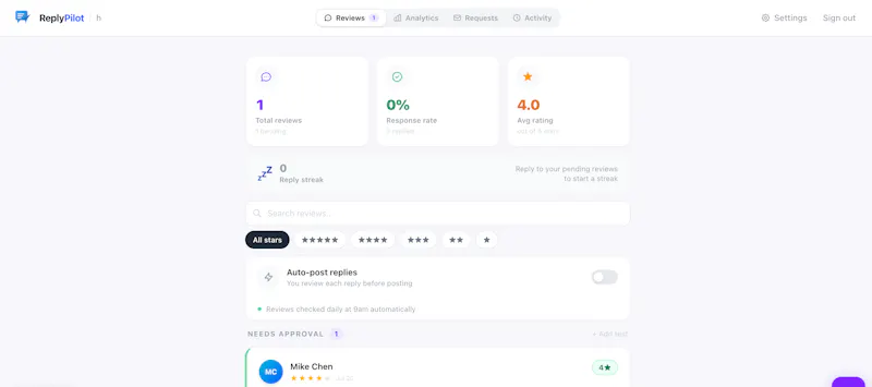 ReplyPilot screenshot 1