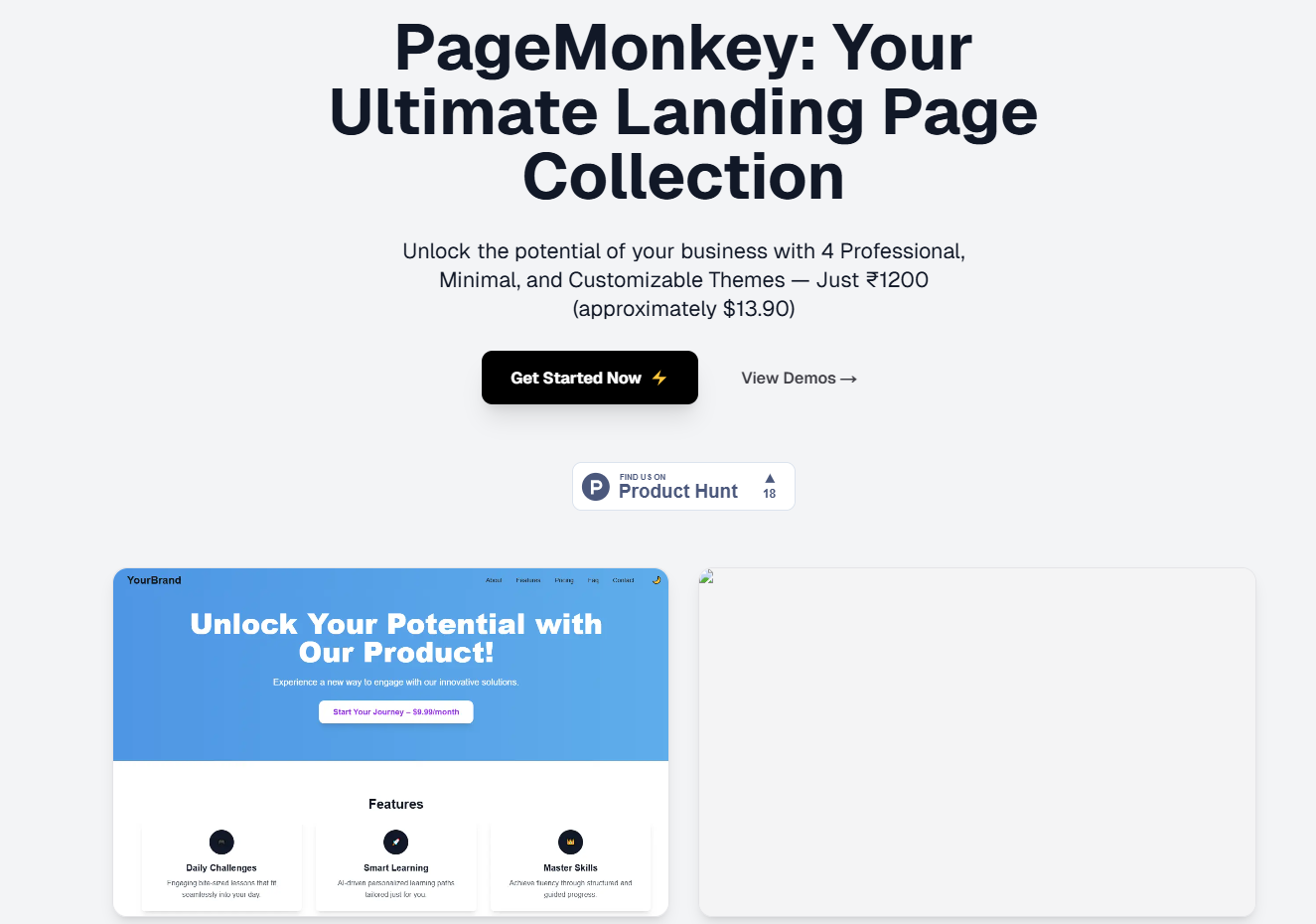 Pagemonkey - Ontketen uw ideeën met moeiteloze bestemmingspagina's! media 1
