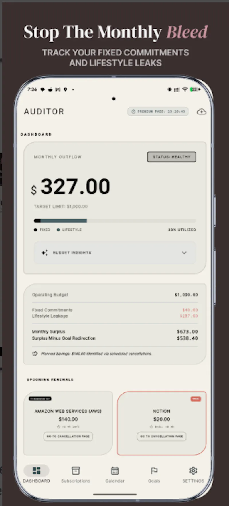 Auditor screenshot 1