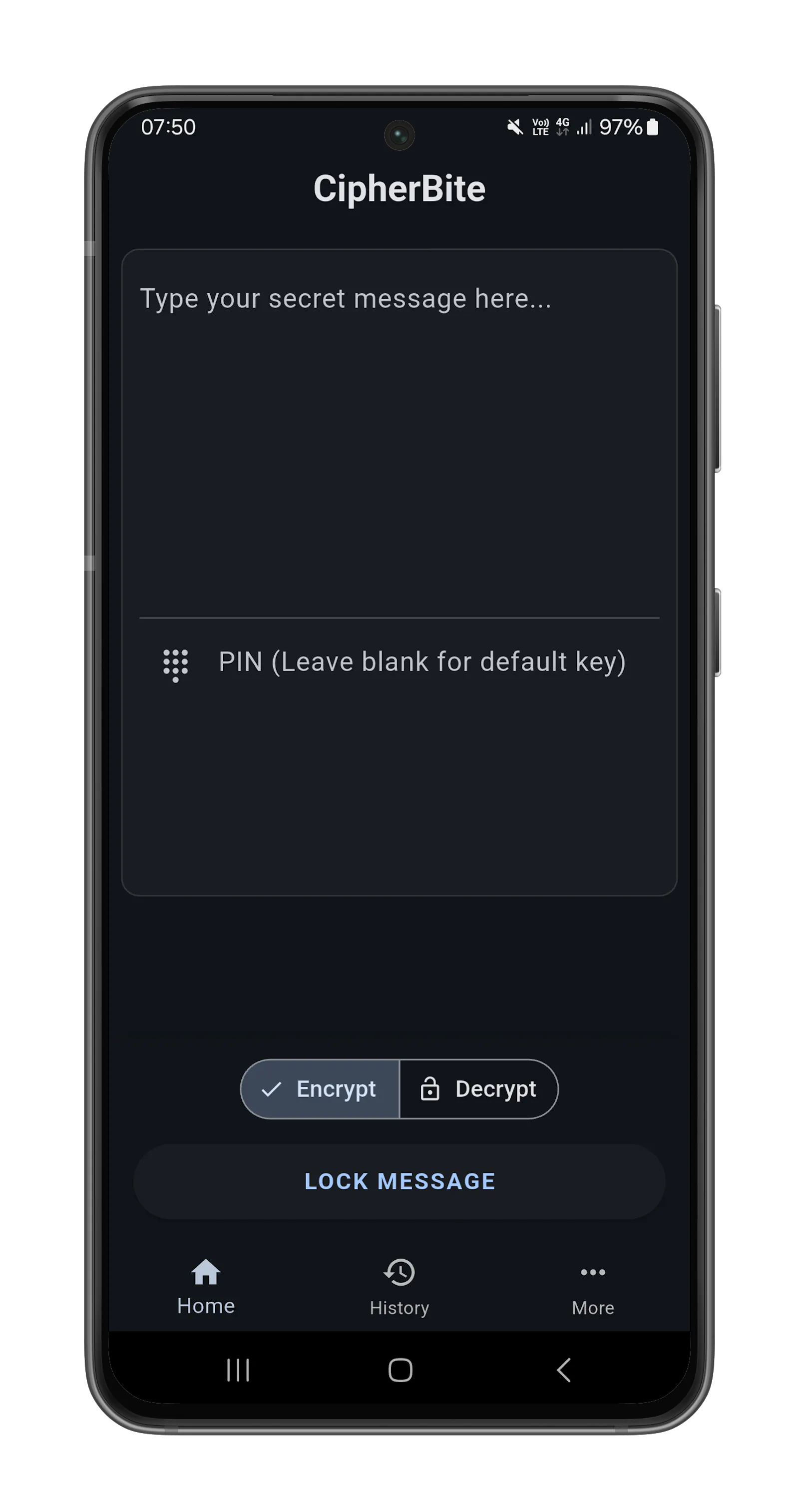 CipherBite screenshot 1