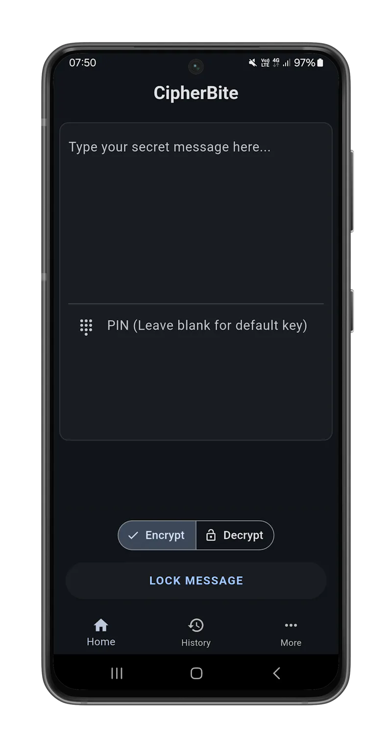 CipherBite screenshot 1