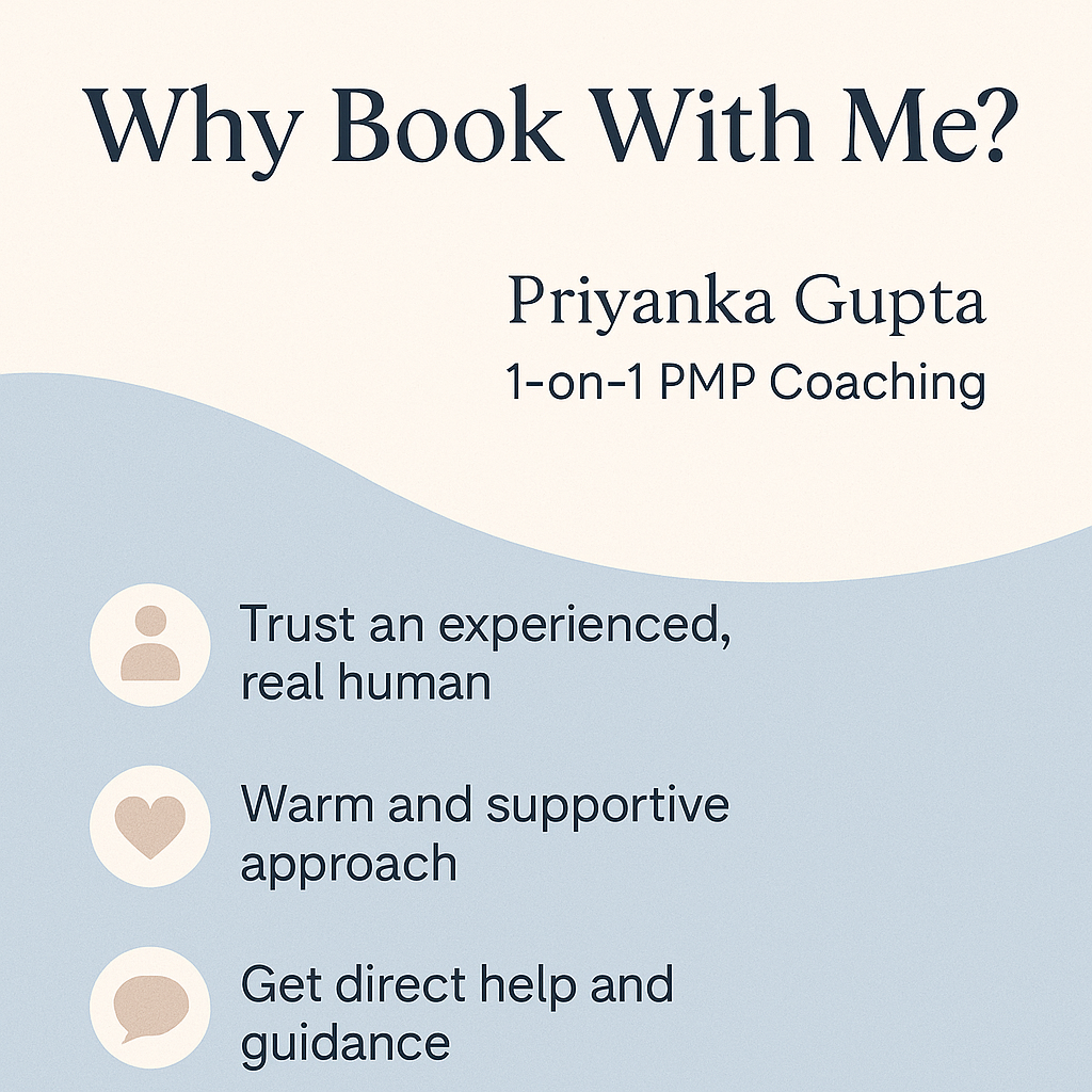 การฝึก PMP ของ Priya - ผ่าน PMP ของคุณในการลองครั้งแรกด้วยการฝึก 1: 1 จาก Priya media 3