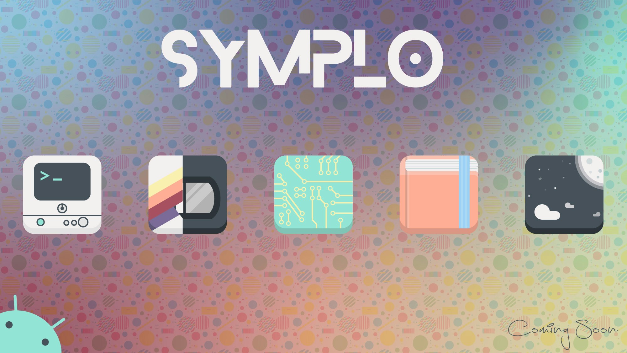 Symplo 아이콘 - 부드러운 색상과 평평한 디자인의 아름답고 독특한 아트 워크 미디어 8