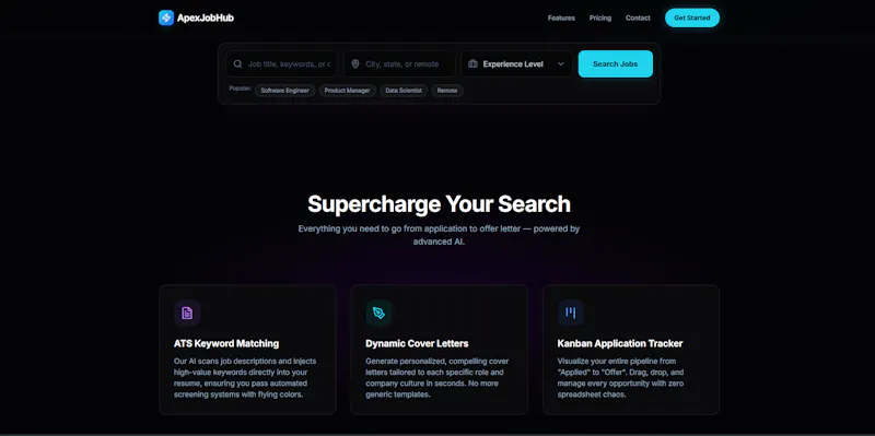 ApexJobHub AI Career Portal screenshot 2