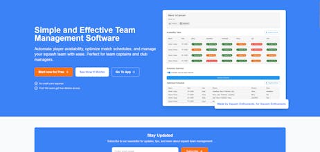 Squash team manager gallery image