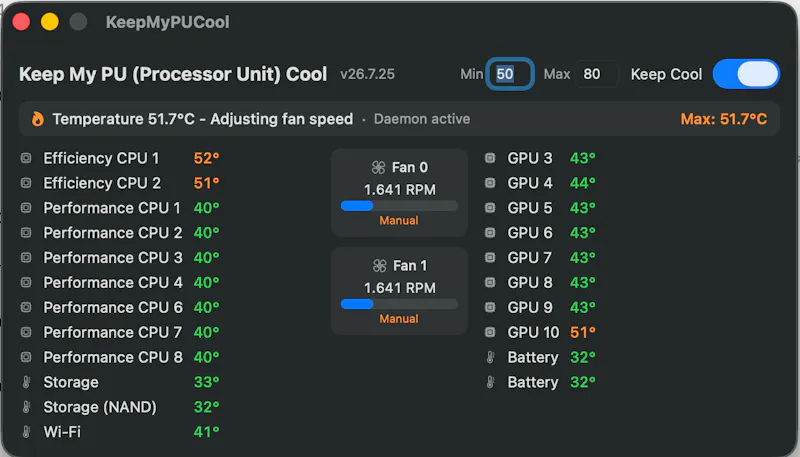 keep my PU cool screenshot 1