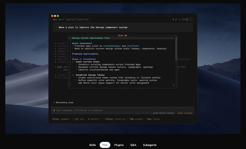 Grok Build screenshot 5