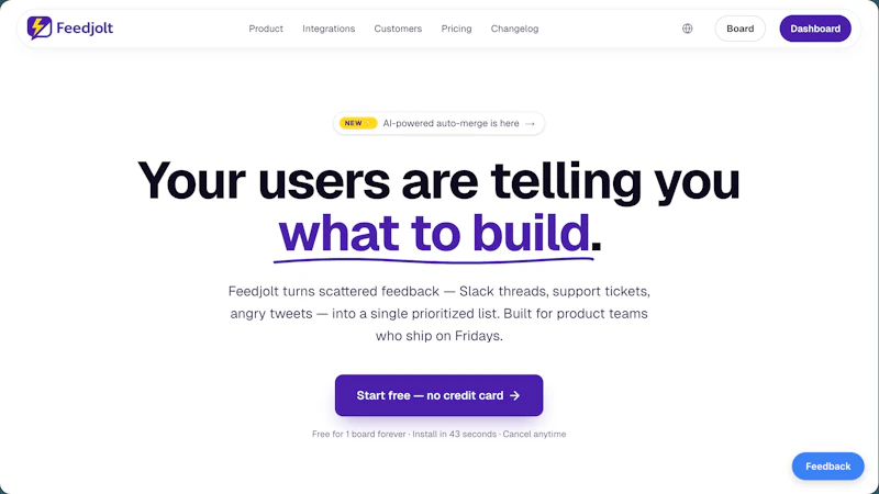 Feedjolt screenshot 1