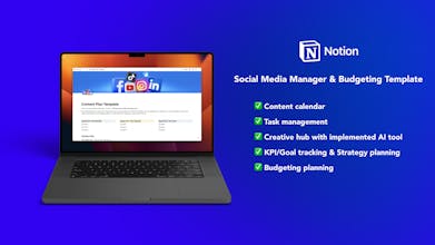 Notion Template for Social Media + More gallery image