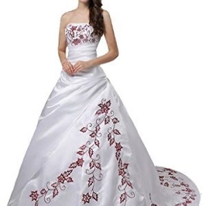 Embroidery wedding dress