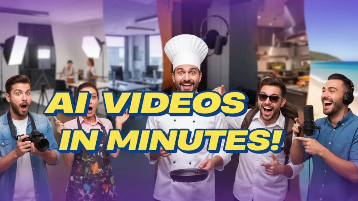 Create Pro Videos in Minutes - AIVeed.io