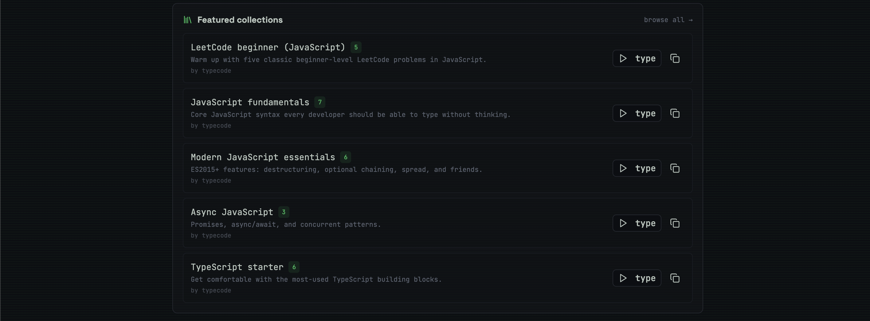 typecode — Learn to Code by Typing gallery image