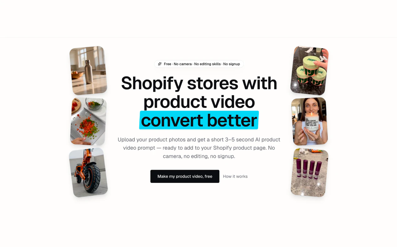 Shopify Product Video Generator (Prompt) 截图