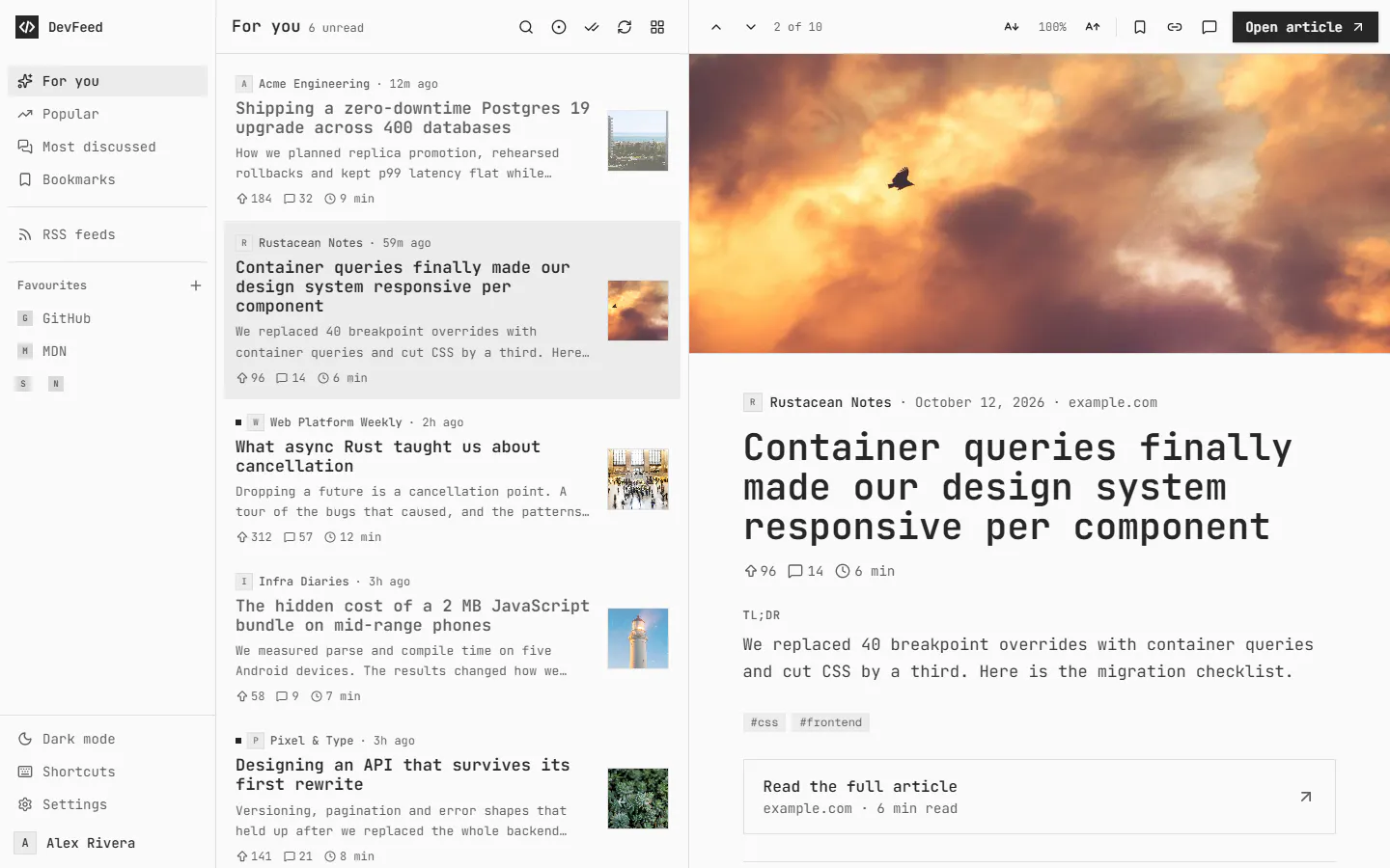 DevFeed gallery image
