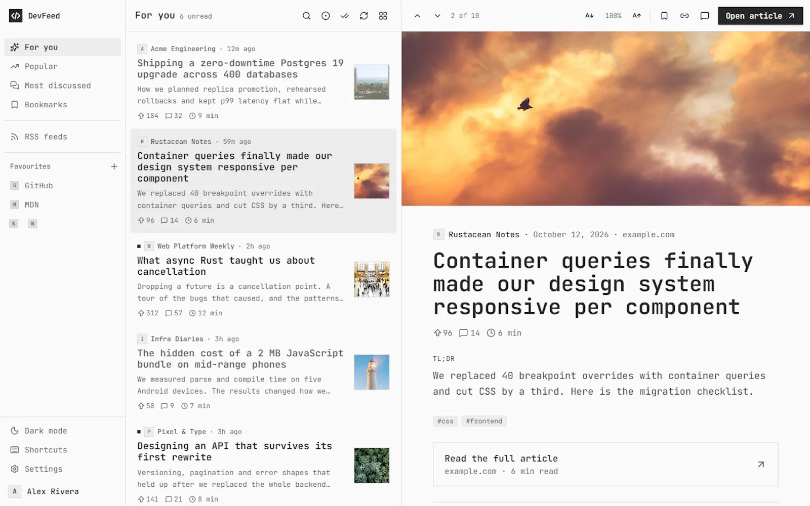 DevFeed screenshot 6