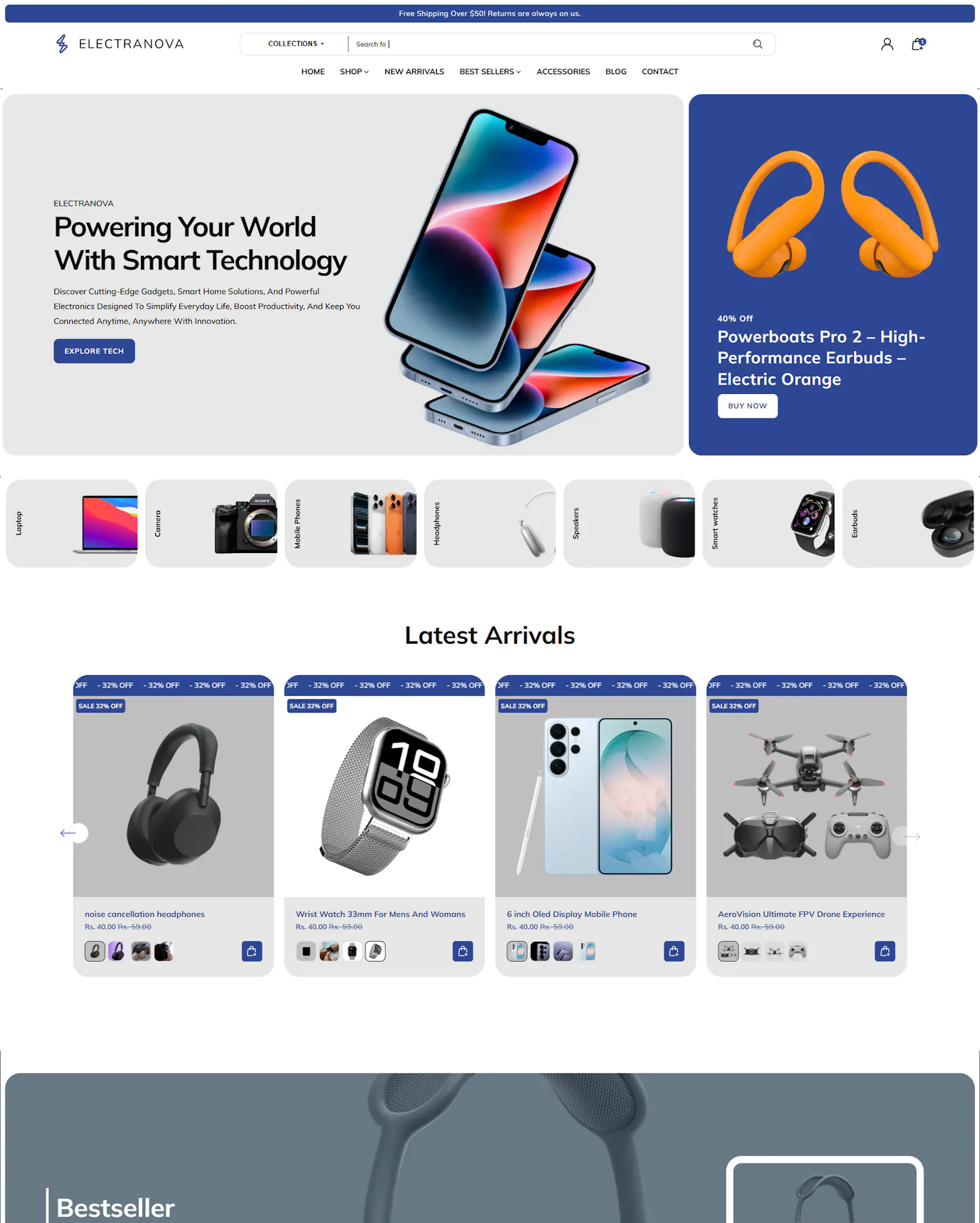 Reliable Electronics Shopify Theme screenshot 1