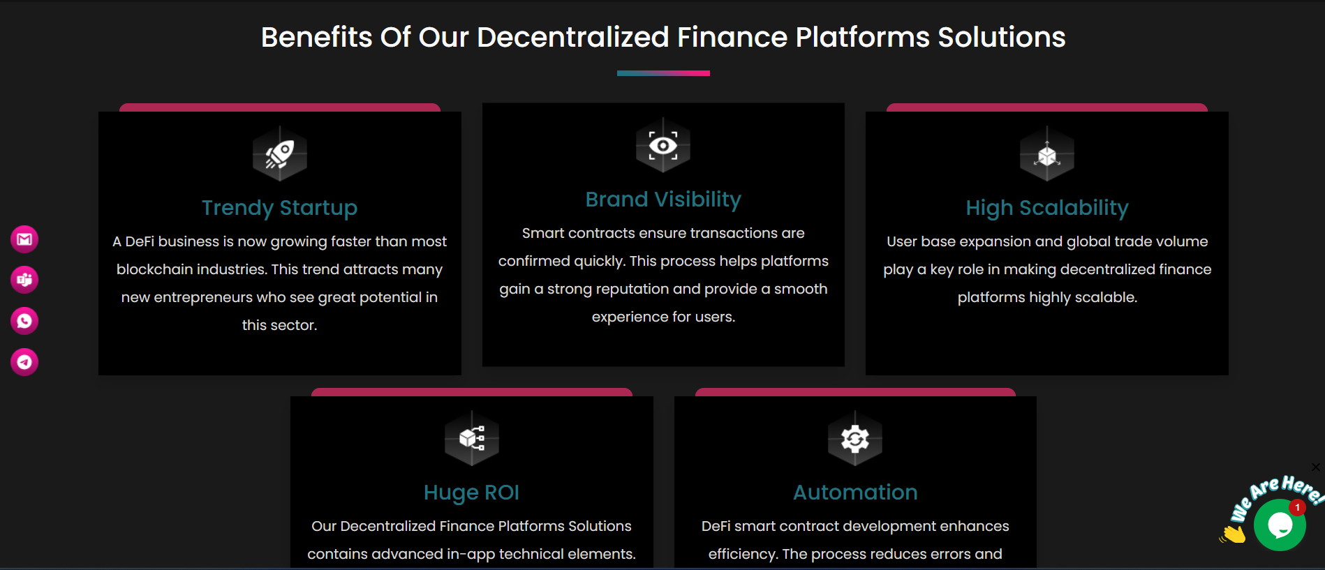 DeFi Development Company - Screenshot 2 showing product features and functionality