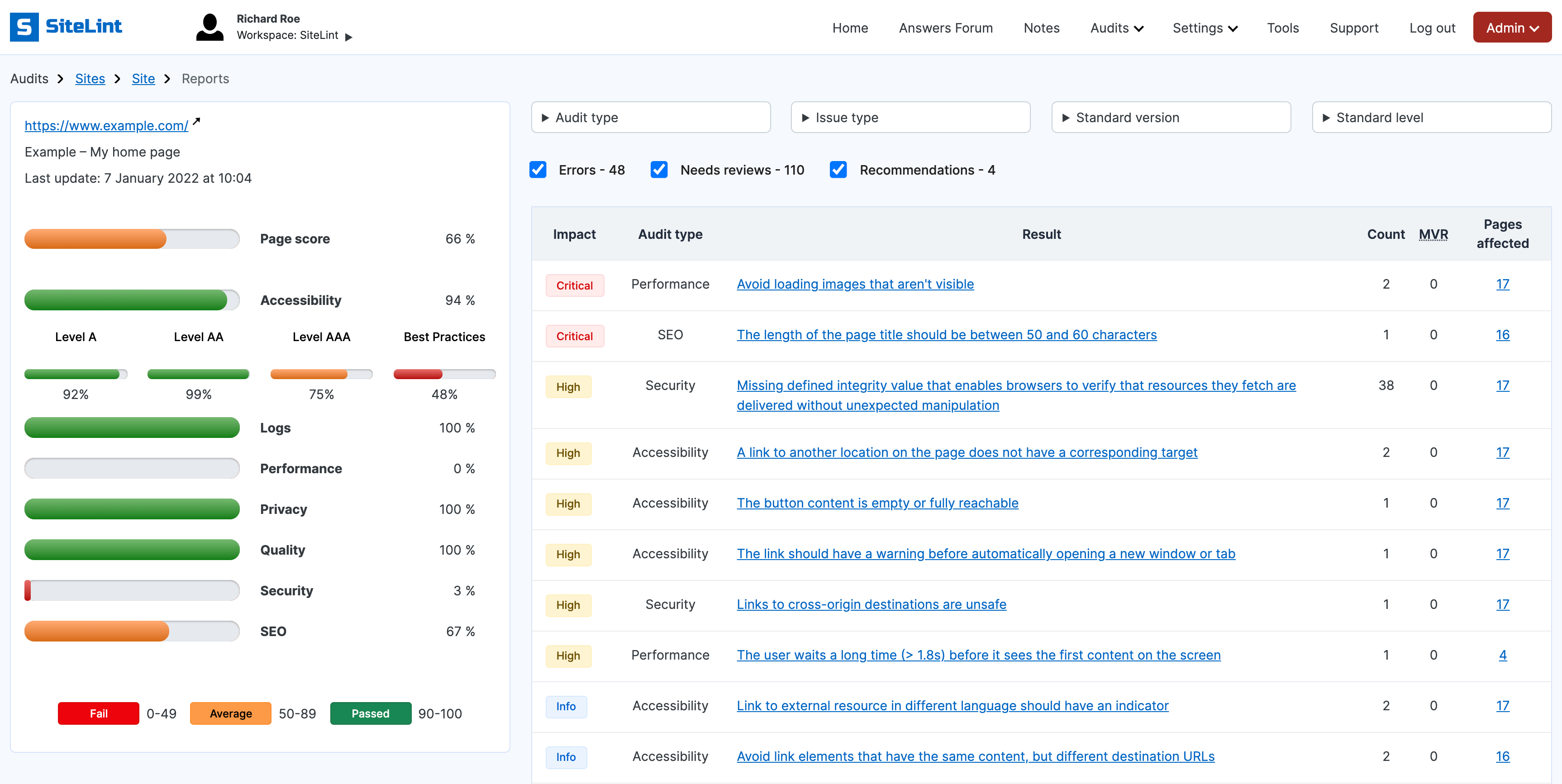 SiteLint gallery image