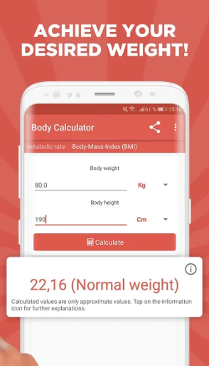 Body calculator Calorie & BMI Calculator gallery image