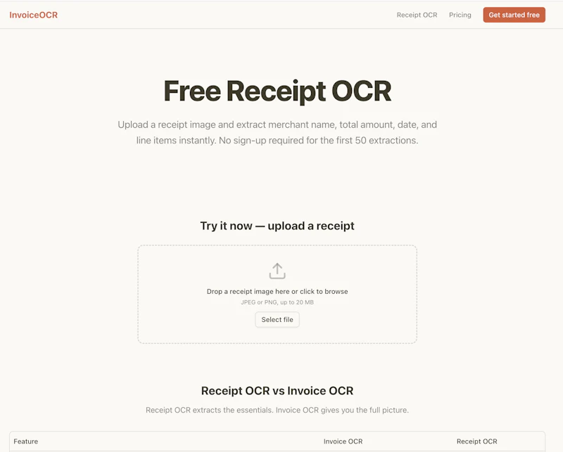 InvoiceOCR screenshot 3