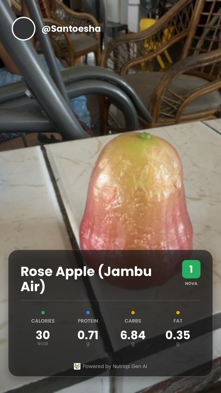 nutriqs.ai - Screenshot 2 showing product features and functionality