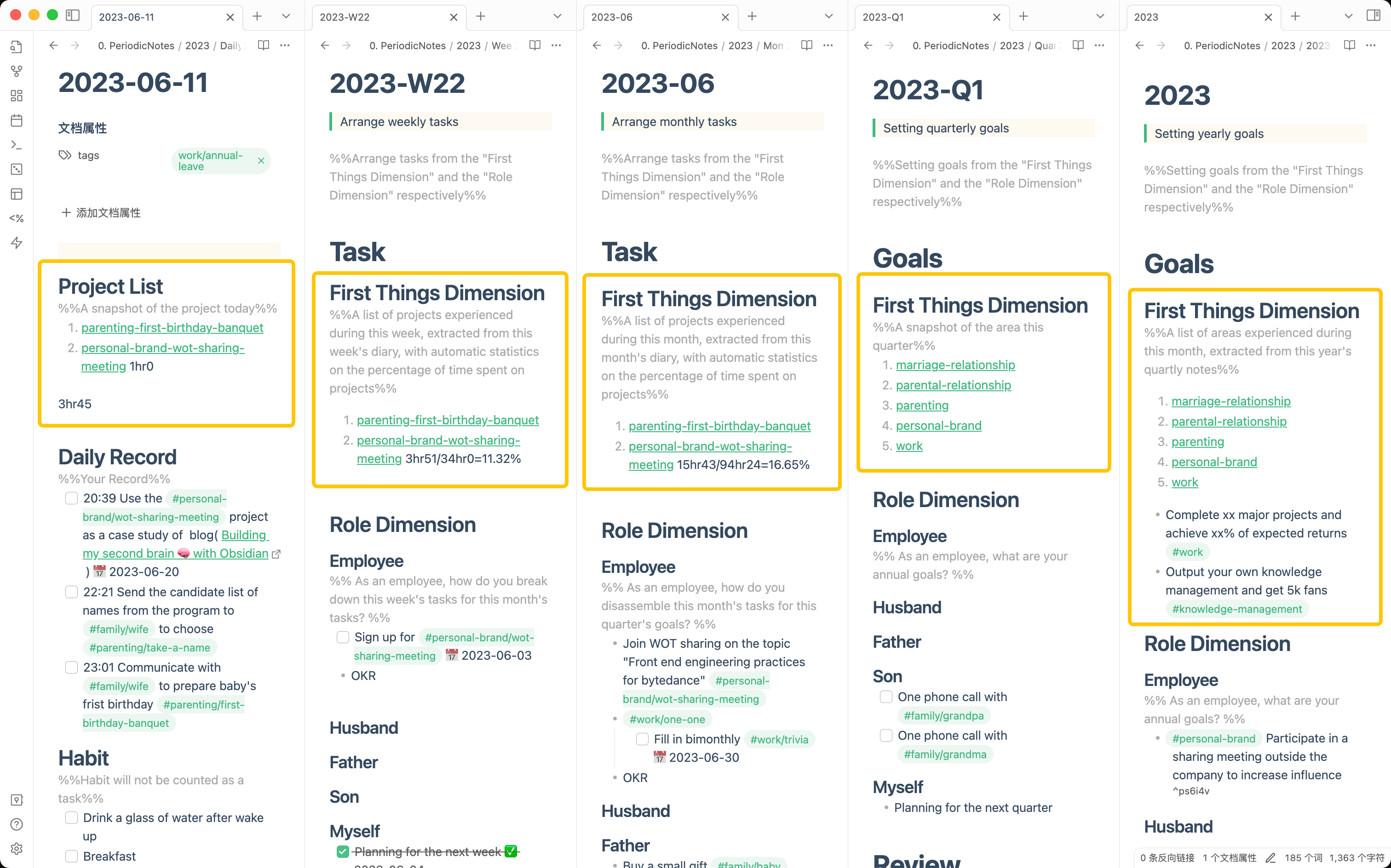 LifeOS Template for Obsidian gallery image