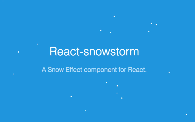 React SnowStorm
