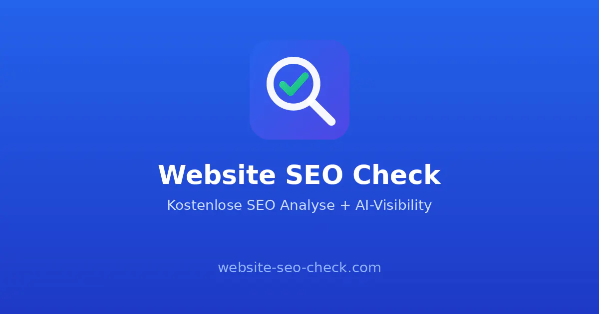 Website SEO Check 제품 배너