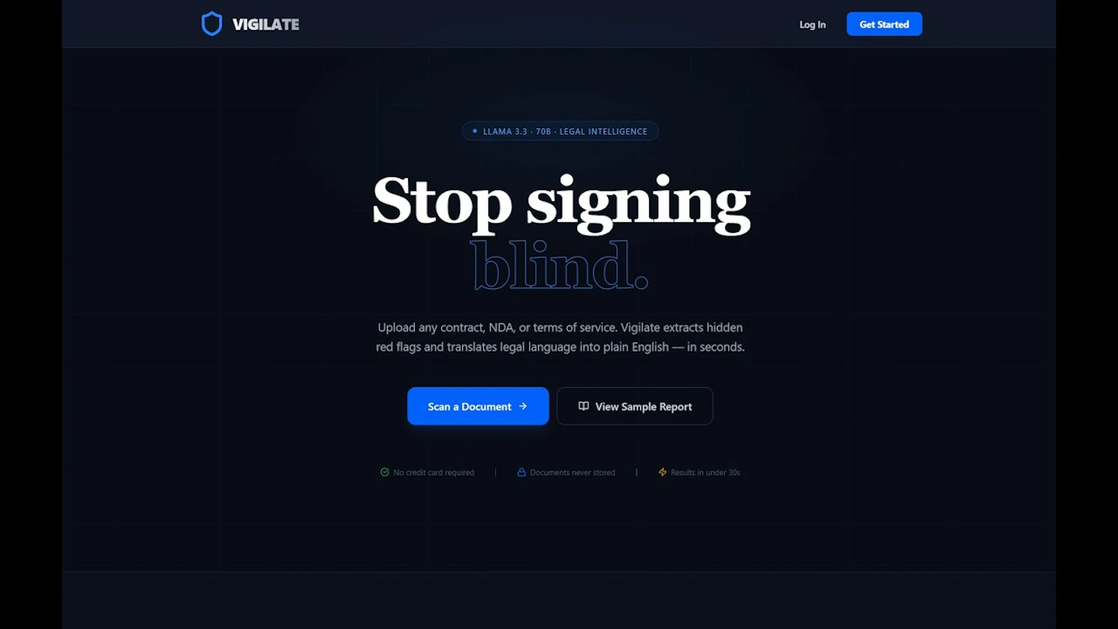 VIGILATE screenshot 1 (video preview)