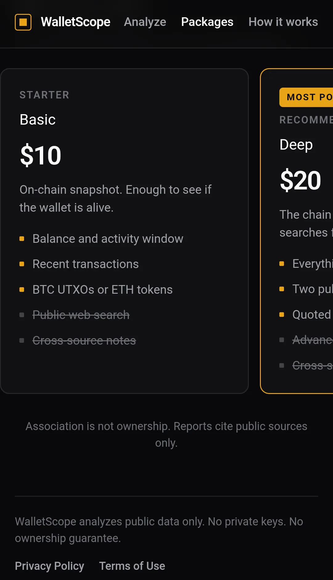 WalletScope - Deep in chain gallery image