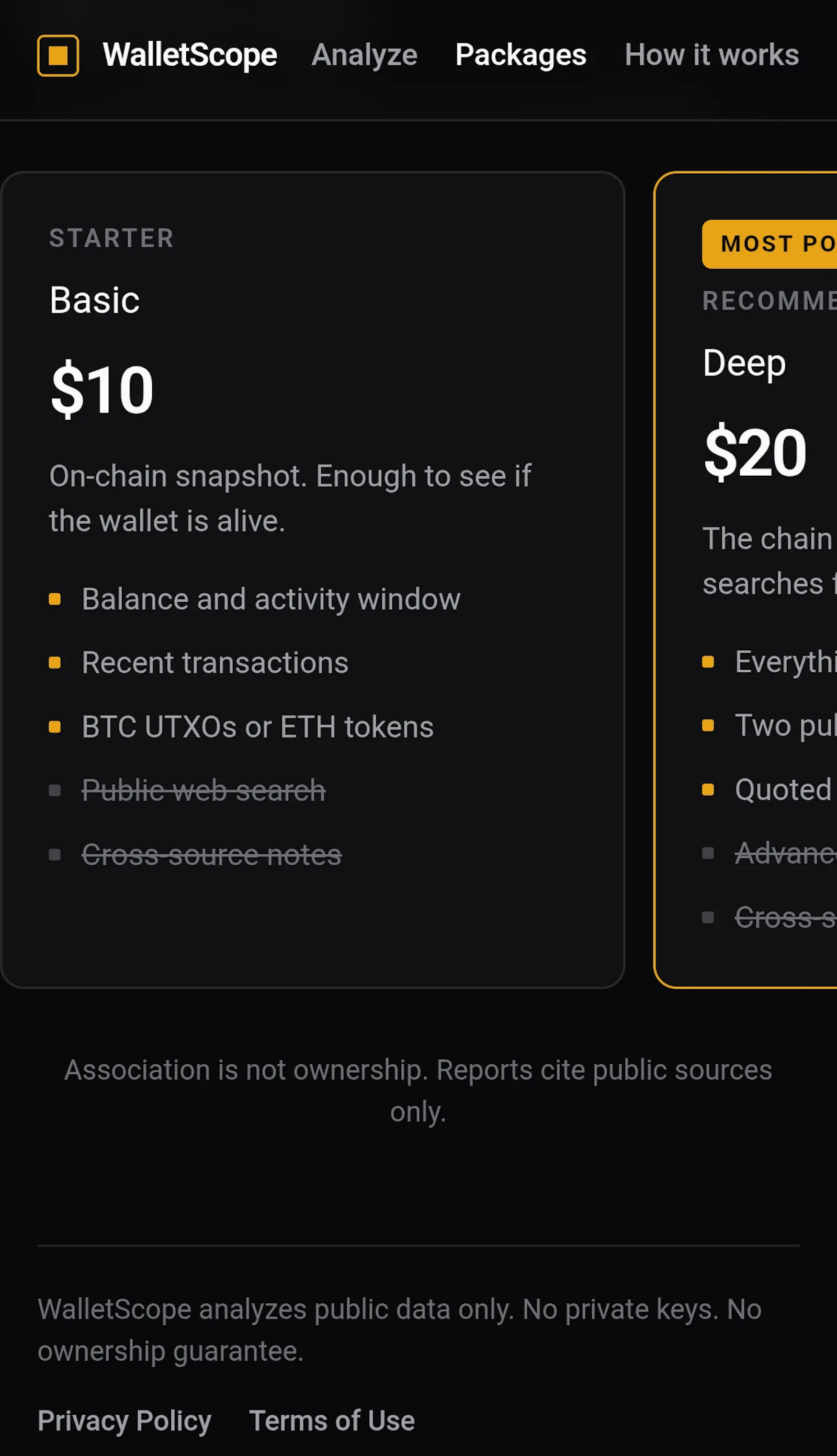 WalletScope - Deep in chain screenshot 2