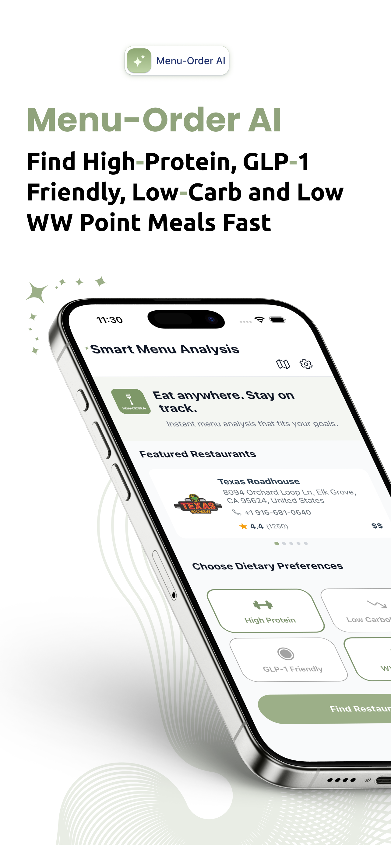 Order Healthier Meals Instantly with MENU ORDER AI
