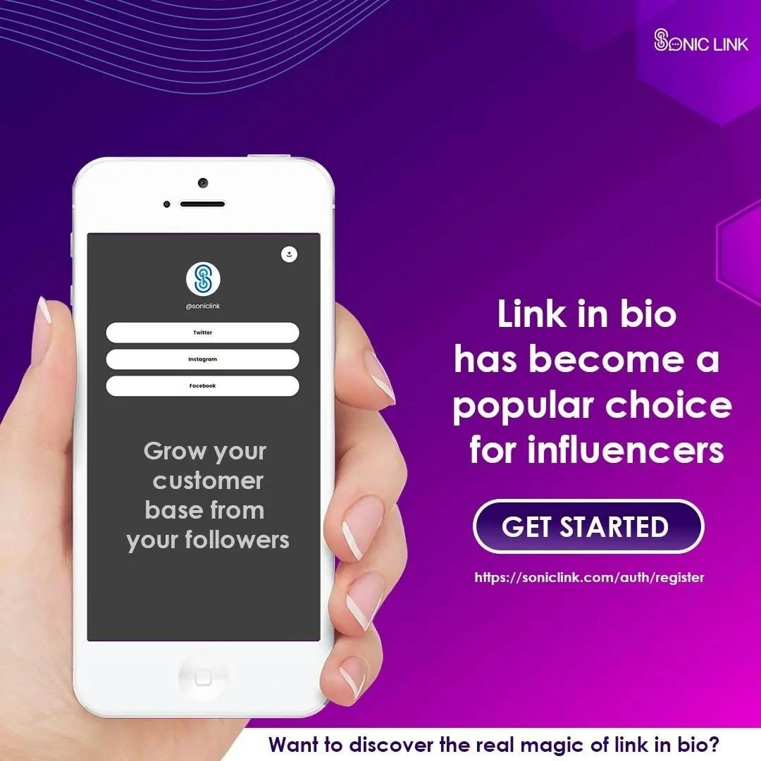 Soniclink |Pautan berkuasa AI di Bio media 4