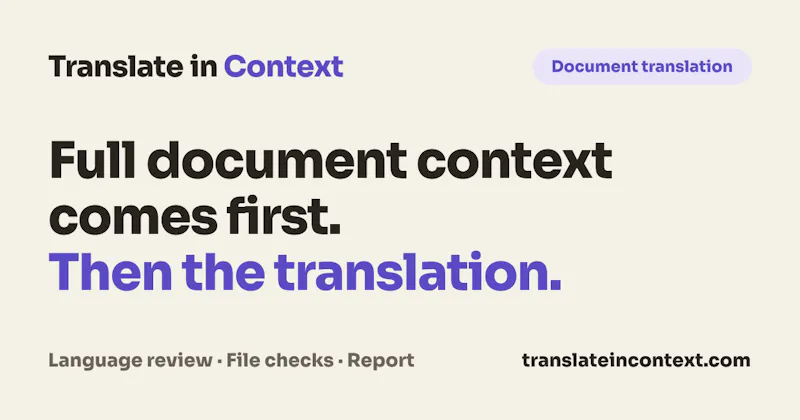 Translate in Context screenshot 1