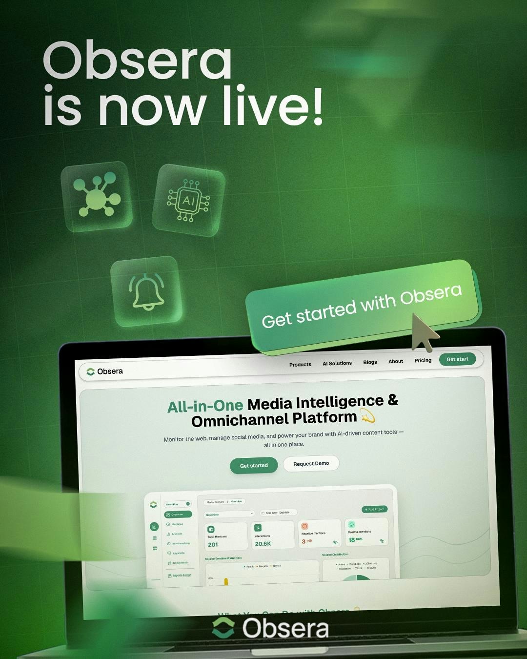 Obsera.com  AI media & social monitoring gallery image